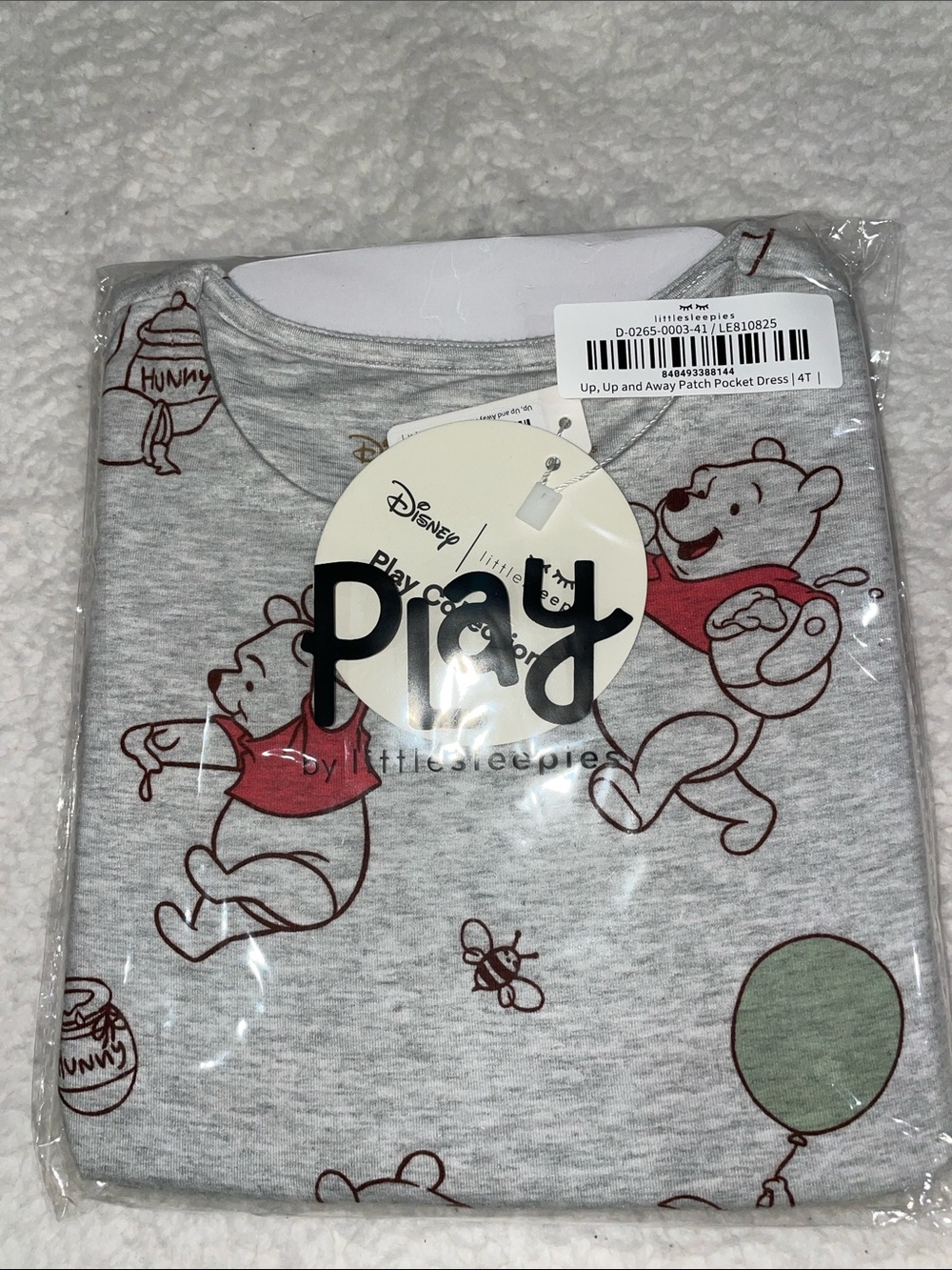 Little Sleepies Pooh Patch Pocket Dress